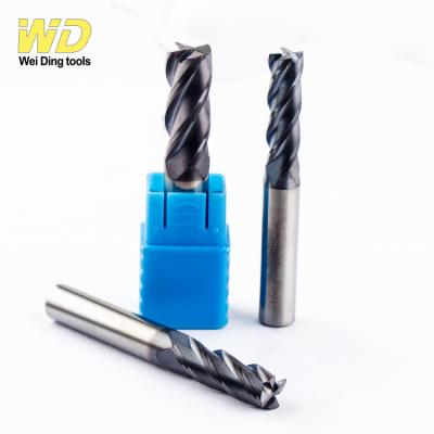 China AYKT HRC55 Carbide End Mill Tungsten Carbide CNC 4 Flute Square Type Tool TiCN Coated Micro Milling Cutter for sale