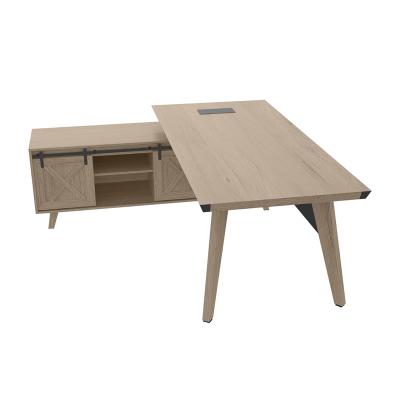 China Guangzhou Supplier Adjustable L Shaped Table Office Furniture Office Table Wooden Computer Desk Furnite for sale