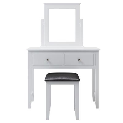 China Makeup wooden dressing table (other) new adjustable furniture with mirror and drawers for sale