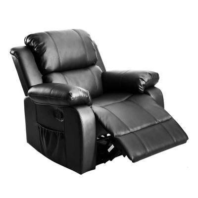 China Ergonomic Leather Recliner Sofa Heated Message Chair Massage Lounge for sale