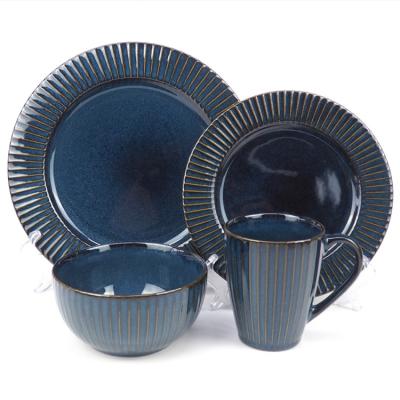 China Sustainable Special Hot Selling Ceramic Dishes Sets Modern Dinnerware Set for sale