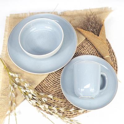 China Sustainable Dishes And Bowls Sets Dinnerware Porcelain Elegance Dinnerware Set for sale