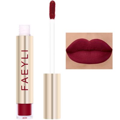 China FAEYLI 24 Waterproof Durable Waterproof Matte Lip Glaze Different Colors for sale