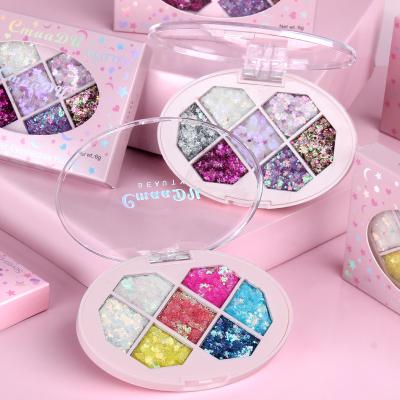 China CmaaDu Waterproof Makeup 7 Colors Diamond Glitter Waterproof Glitter Eyeshadow Wholesale for sale