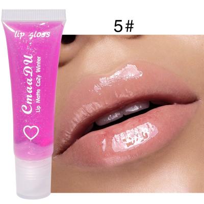 China Moisturize CmaaDu 6 Color Moisturizing Hydrating Lip Balm Pure Transparent Lip Gloss for sale