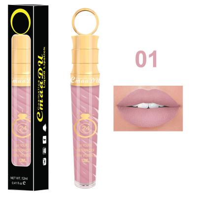 China CmaaDU 20 Warna Gincu's Berulir Matte Metallic Pearlescent Lip Gloss Waterproof Lip Gloss for sale