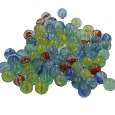 China Self Painting Eight Flowers Marble Glass Ball 16mm Glass Marble Ball For Toy for sale