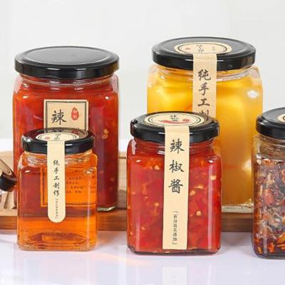 China Gift 50ml 100ml 200ml 280ml Square Shape Honey Jam Food Glass Jars With Lid for sale