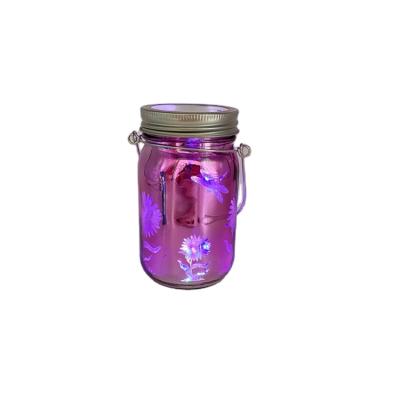 China Gift & Craft Hanging Glass Bottle With Light for sale