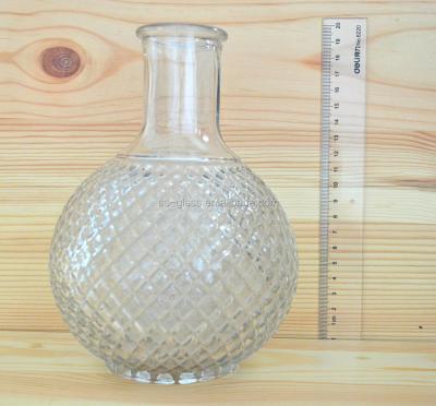 China Europe handwork high quality large bottle clear glass bottle for flower decoration factory direct production for sale