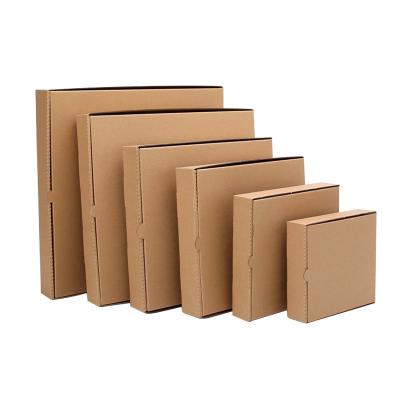 China Wholesale Cheap Custom Made Recyclable Printed Fried Burger Pizza Boxes Corrugated Kraft Paper Food Packaging Box for sale