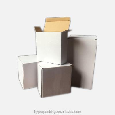 China Wholesale Handmade Recyclable Corrugated Fashionable Recycle Paper Craft White Cardboard Board Box for sale