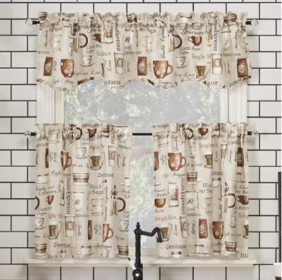 China Luxury Blackout Kitchen Curtain Living Room , Cafe / Kitchen Curtain Living Room for sale