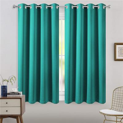 China Blackout readymade window curtains, short curtain for bedroom/short blackout curtain for sale