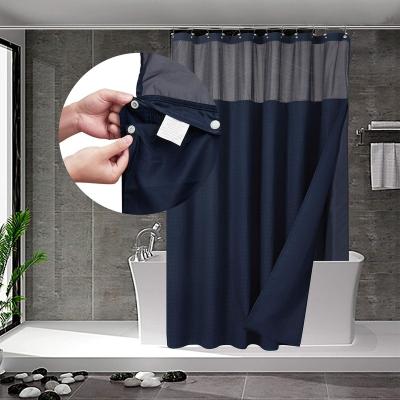 China Sustainable Decoration Printed Bathroom Shower Curtain And Cover Set , Soft Fabric Shower Curtain Sets 4 Pieces for sale