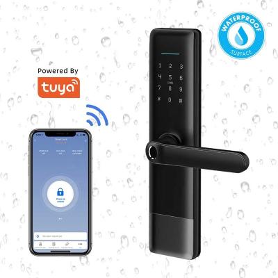 China Bluetooth+WiFi+Fingerprint+Card+Password+Mechanical Locks Best Price Fingerprint Smart Door Locks Hotel Lock TUYA Smart Lock for sale