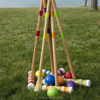 China 2018 Outdoor New Design Wooden Croquet Set Games for sale