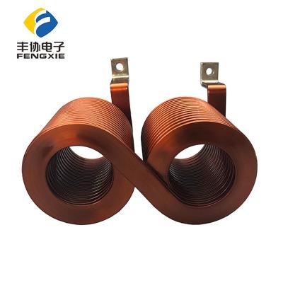 China Custom 2020 Power Transformer Power Supply Factory Flat Wire Winding Coil Enameled Air Core Coil Copper Induction Coil for sale