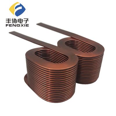 China 2020 Twin Coil Wholesale Flat Wire Air Winding Helical Enameled Copper Coil Large For Inductor for sale