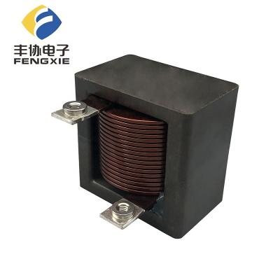 China High Current Copper Power Transformers Flat Wire Coil Ferrite Core Inductor Power Inductor for sale