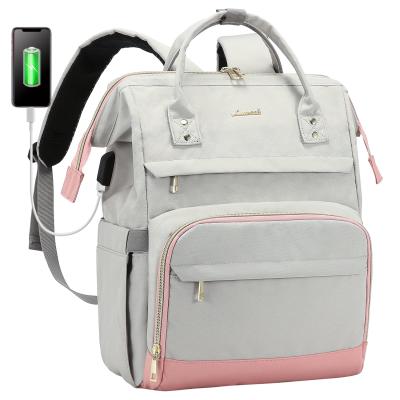 China With USB Lovevook 2022 New USB 15.6 17 Inch Large School Bag Work Backpack Women Cute Laptop Backpacks Lightweight Backpack Nylon Girls for sale