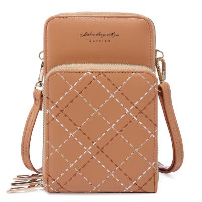 China LOVEVOOK Amazon Waterproof Hot Selling PU Small Cross - Body Phone Bag With Credit Card Slots Stylish Wallet Women Purses for sale