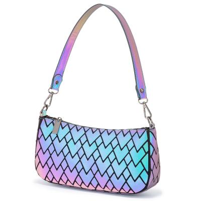 China Hot Selling Fashion LOVEVOOK Amazon Small PU Cross - Body Bags Shoulder Bags Women Luxury Custom Geometric Luminous Bags for sale