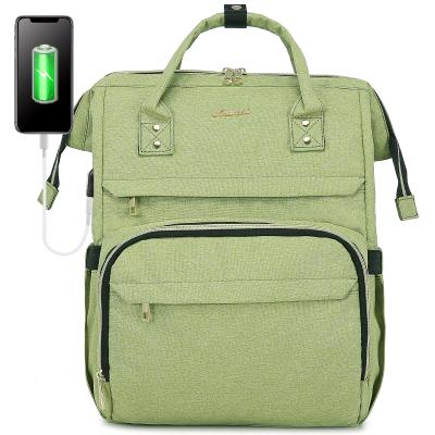 China With USB LOVEVOOK Fashion Women Men Travel Stroll 14/15.6/17 Inch Business Backpack Bag USB Port College School Laptop Bags for sale