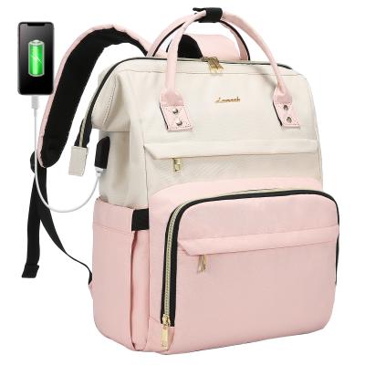 China Wholesale With USB LOVEVOOK Amazon Women Teacher Backpack Nurse Bags, 15.6 Inch Women Work Backpack Waterproof Purse Laptop Backpacks for sale