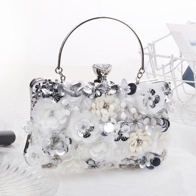 China LOVEVOOK 2022 High Quality Brand Designer Flower Party Wedding Bride Ladies Crystal Clutch Bag Luxury Handmade Women Evening Clutch Bag for sale