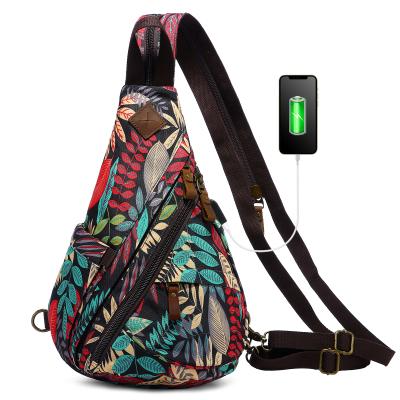 China Hot Sale LOVEVOOK Canvas Sling Bag Canvas Cross - Body Backpack Men Shoulder Casual Daypacks Trunk Bags Travel Rucksacks for sale