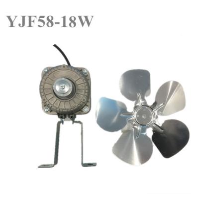 China Household YJF58-18W SHADED POLE CAPACITOR FAN MOTOR FREEZER SPARE PARTS for sale