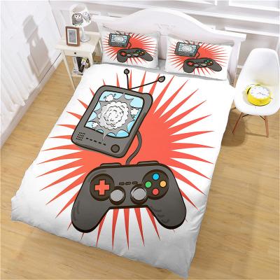 China Childhood play series anti-static bedroom bed set of three pieces is the coolest decoration for play kids and old boys for sale