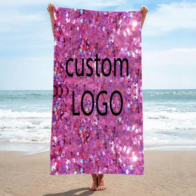 China Wholesale Modern Luxury High Heels Brand Microfiber Beach Towel Custom Absorbent Quick Dry Safe For Kids Logo Fashion for sale