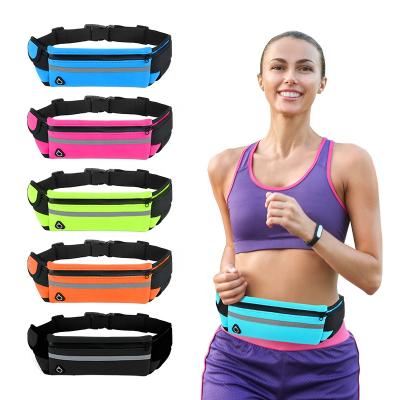 China Fashion Outdoor Sports Pocket Running Jogging Waterproof Waist Bag Phone Holder Belt Pack Travel Bag for sale