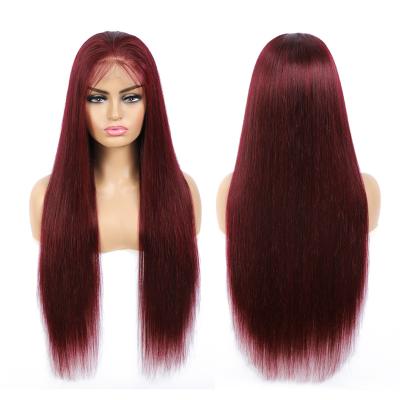 China Wholesale HD Silky Straight Wave Brazilian Hair Lace Front Wig, Virgin Cuticle Aligned Hair Full Lace Wig, 13x6 Lace Frontal Wig For Black Women for sale