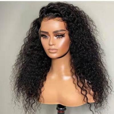 China Dubai Human Hair 100 Hd Transparent Curly Virgin Human Hair Pre Plucked Full Lace Wig Pre Plucked for sale