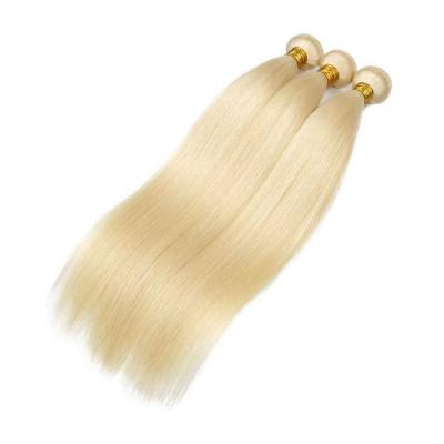 China Honey Blonde Brazilian Straight Hair Bundles Black Silky Straight 613 Bead Wave Hair Weaves Remy Human Hair Extensions 100% 613 Bundles for sale