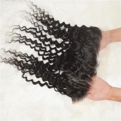 China Cheap Virgin Deep Wave Hair Extensions With Frontal Unprocessed Wholesale Closures And Kinky Curly Raw Virgin Hair Bundles With Headbands for sale