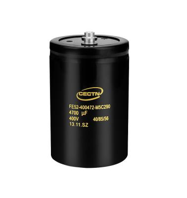 China VFD etc original bolt aluminum electrolytic capacitor CECTN 400V 4700uf 5600uf 6800uf for sale