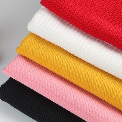 China Anti-Static Wholesale 95%polyester 5%spandex Solid Fabric For Bows Ready To Ship Bullet Knit Fabric Support White Base Fabric for sale