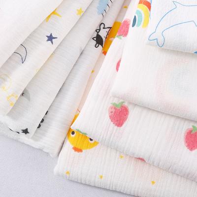 China Anti-Static Custom Soft Breathable Organic Muslin Swaddle Bamboo Cotton Fabric Blanket Muslim Baby Blankets for sale