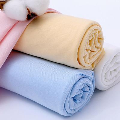 China Anti-Bacteria Factory Supplier Natural Eco Friendly Organic Bamboo Cotton Spandex Knitted Jersey Fabric For Clothing for sale