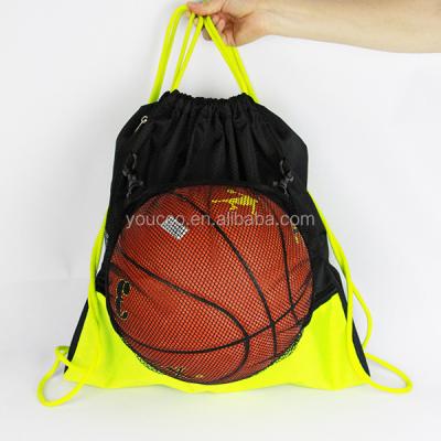 China Special for helmet or basketball newest design sports drawstring backpack with mesh concealment backing for sale