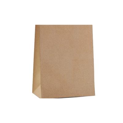 China Customization Recyclable Brown Kraft Paper Gift Packaging Handle Shopping Bag With Handles Bulk for sale