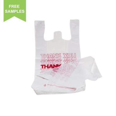 China Custom Heavy Duty LDPE T-shirt Retail Grocery Barrier Supermarket Barrier Supermarket Plastic Carrier Bag for sale