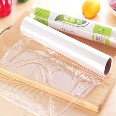 China Silicone Reusable Moisture Proof Food Stretch Wrap Fresh Keeping Stretch Cling Film PE Plastic Food Wrap for sale