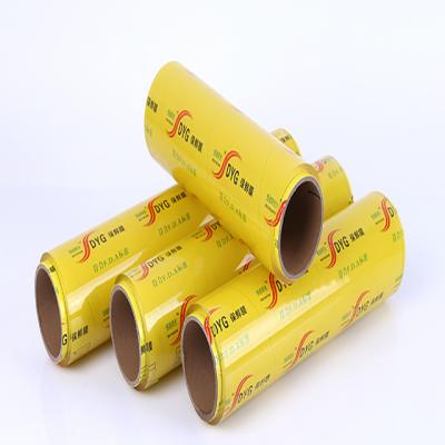 China Best Fresh-keeping Moisture Proof Cling Wraps Food Grade PVC Cling Clear Stretch Film for sale