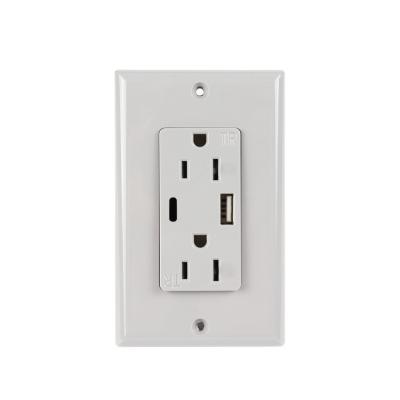 China Residential / Multi-Purpose Duplex Charger USB Socket Outlet Extension With Cheap Price for sale