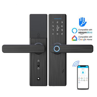 China Hitenso smart digital auto classic home tuya lock X1 remote control smart home tuya domotica fingerprint door cerradura Inteligente X1 for sale